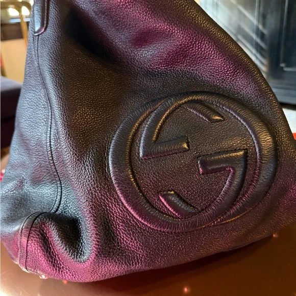 Gucci Black Leather Shoulder Bag - Picture 2 of 7